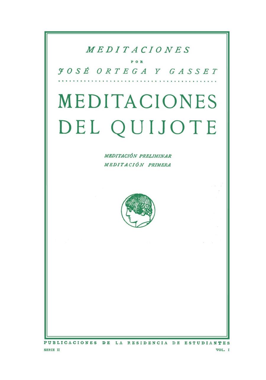 MEDITACIONES DEL QUIJOTE | 9788420689500 | ORTEGA Y GASSET, JOSÉ | Galatea Llibres | Llibreria online de Reus, Tarragona | Comprar llibres en català i castellà online