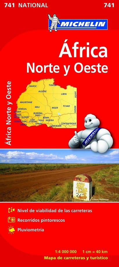 AFRICA NORTE-OESTE MAPA 1: 4 000 000 MICHELIN | 9782067172180 | Galatea Llibres | Llibreria online de Reus, Tarragona | Comprar llibres en català i castellà online