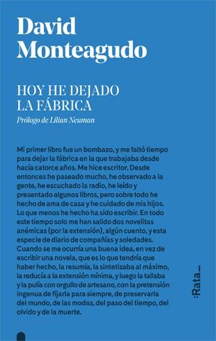 HOY HE DEJADO LA FáBRICA | 9788416738281 | MONTEAGUDO, DAVID | Galatea Llibres | Llibreria online de Reus, Tarragona | Comprar llibres en català i castellà online