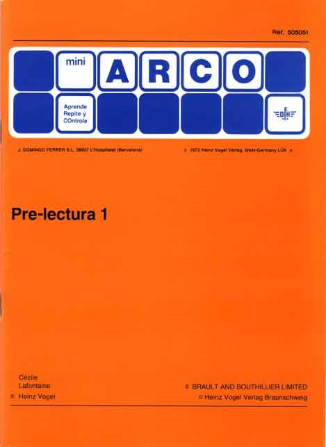PRE-LECTURA 1 (ARCO) | 9788492490363 | LAFONTAINE, CECILE / VOGEL, HEINZ | Galatea Llibres | Llibreria online de Reus, Tarragona | Comprar llibres en català i castellà online