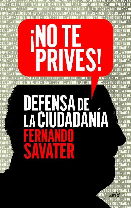 NO TE PRIVES! | 9788434418615 | SAVATER, FERNANDO | Galatea Llibres | Librería online de Reus, Tarragona | Comprar libros en catalán y castellano online