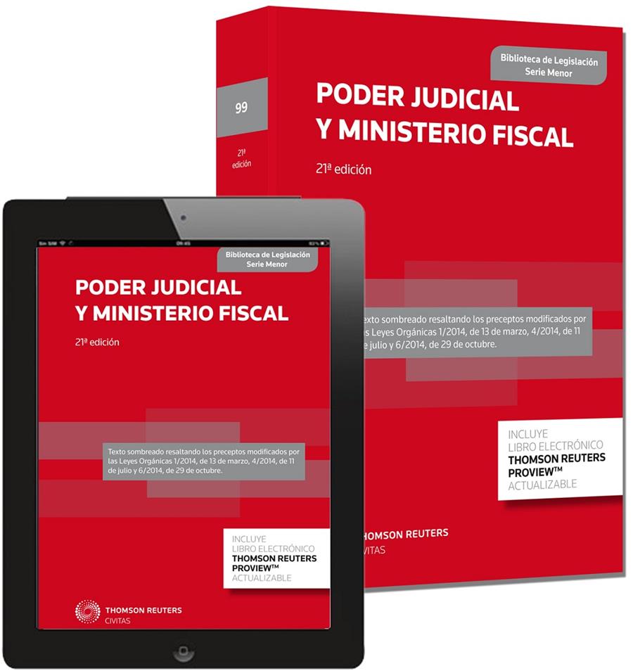 PODER JUDICIAL Y MINISTERIO FISCAL (PAPEL + E-BOOK) | 9788447048250 | Galatea Llibres | Llibreria online de Reus, Tarragona | Comprar llibres en català i castellà online