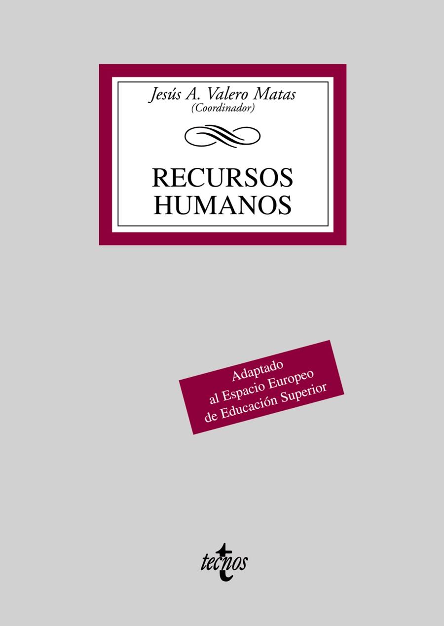 RECURSOS HUMANOS | 9788430948079 | VALERO MATAS, JOSE | Galatea Llibres | Llibreria online de Reus, Tarragona | Comprar llibres en català i castellà online