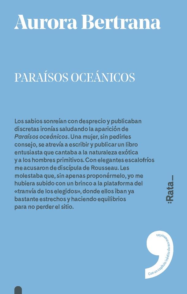 PARAíSOS OCEáNICOS | 9788416738328 | BERTRANA, AURORA | Galatea Llibres | Llibreria online de Reus, Tarragona | Comprar llibres en català i castellà online
