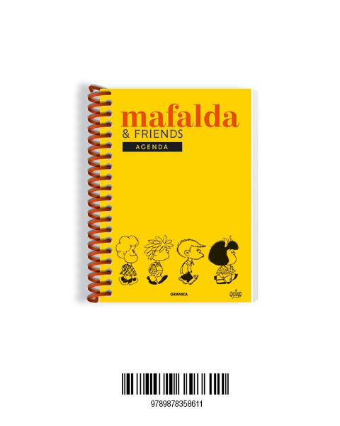 MAFALDA AGENDA PERPETUA ANILLADA FRIENDS AMARILLA | 9789878358611 | QUINO | Galatea Llibres | Llibreria online de Reus, Tarragona | Comprar llibres en català i castellà online