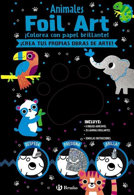 FOIL ART. COLOREA CON PAPEL BRILLANTE. ANIMALES | 9788469628577 | VARIOS AUTORES | Galatea Llibres | Llibreria online de Reus, Tarragona | Comprar llibres en català i castellà online