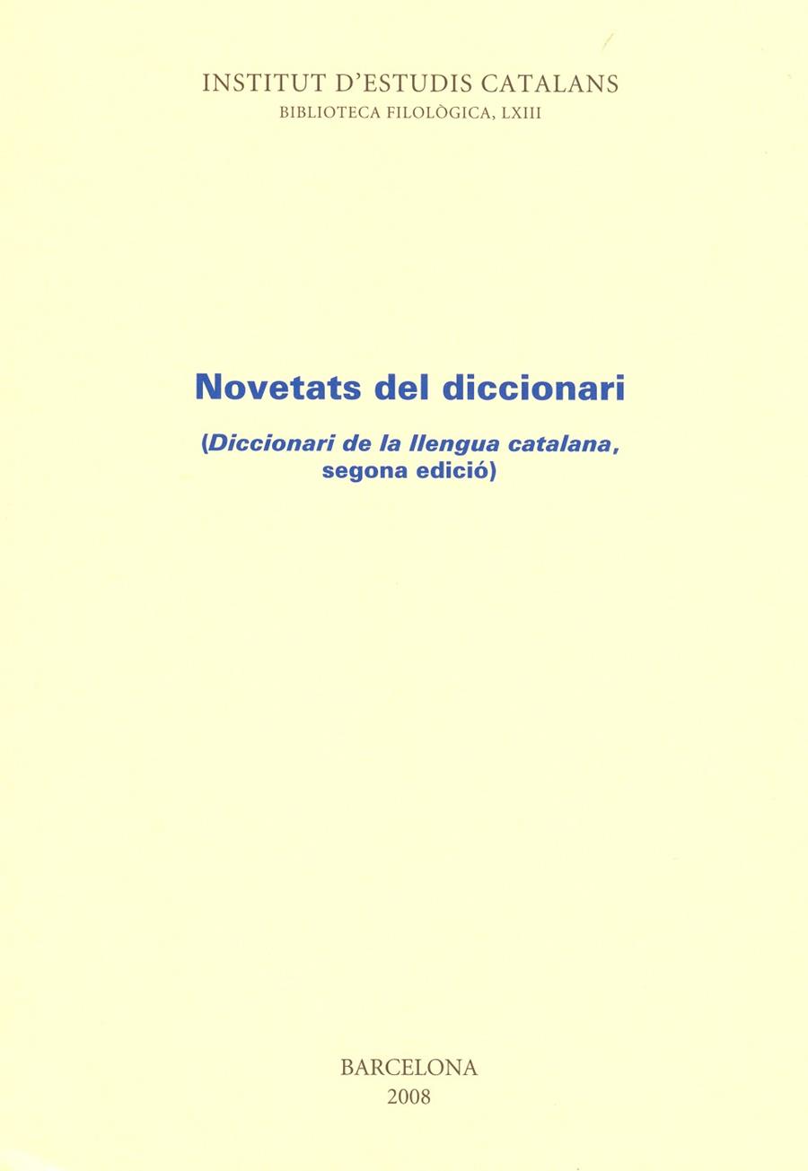 NOVETATS DEL DICCIONARI | 9788492583027 | I.C.E. | Galatea Llibres | Llibreria online de Reus, Tarragona | Comprar llibres en català i castellà online