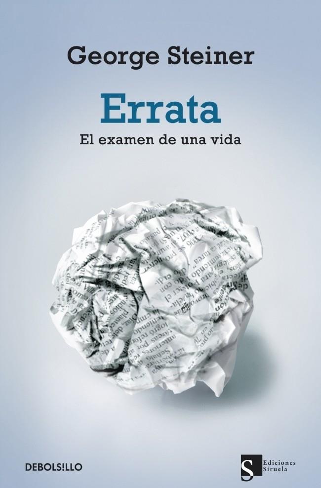 ERRATA | 9788499088204 | STEINER, GEORGE | Galatea Llibres | Llibreria online de Reus, Tarragona | Comprar llibres en català i castellà online