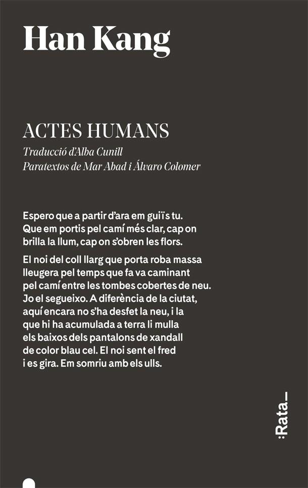 ACTES HUMANS | 9788416738359 | KANG, HAN | Galatea Llibres | Llibreria online de Reus, Tarragona | Comprar llibres en català i castellà online