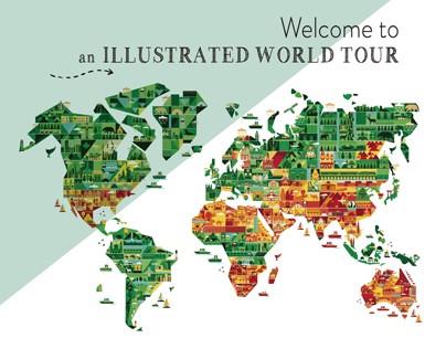 WELCOME TO AN ILLUSTRATED WORLD TOUR | 9788417557430 | Galatea Llibres | Llibreria online de Reus, Tarragona | Comprar llibres en català i castellà online