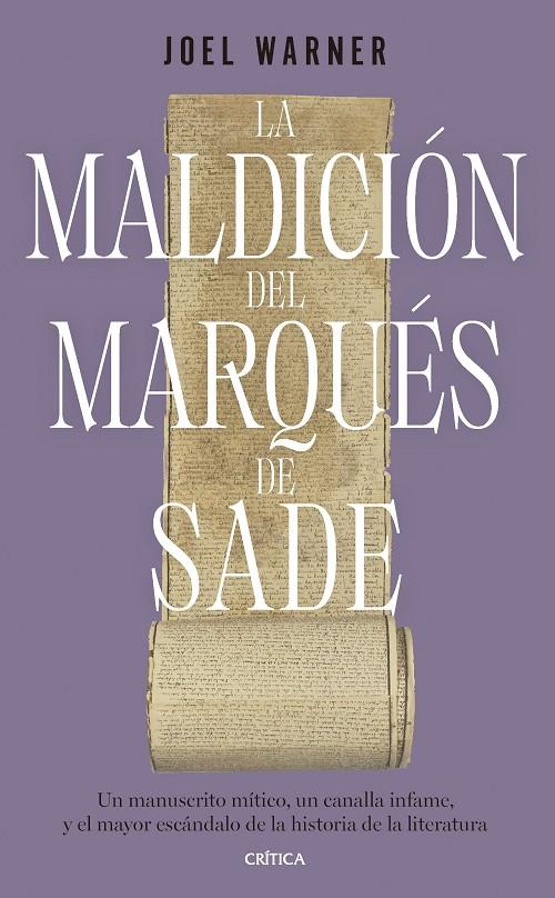 LA MALDICIÓN DEL MARQUÉS DE SADE | 9788491995876 | WARNER, JOEL | Galatea Llibres | Llibreria online de Reus, Tarragona | Comprar llibres en català i castellà online