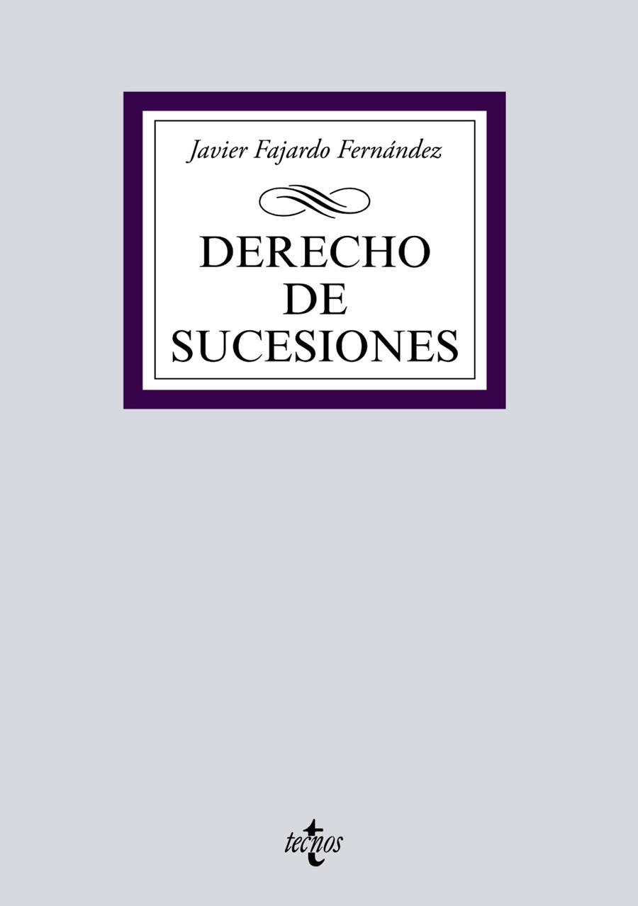 DERECHO DE SUCESIONES | 9788430978502 | FAJARDO FERNÁNDEZ, JAVIER | Galatea Llibres | Llibreria online de Reus, Tarragona | Comprar llibres en català i castellà online