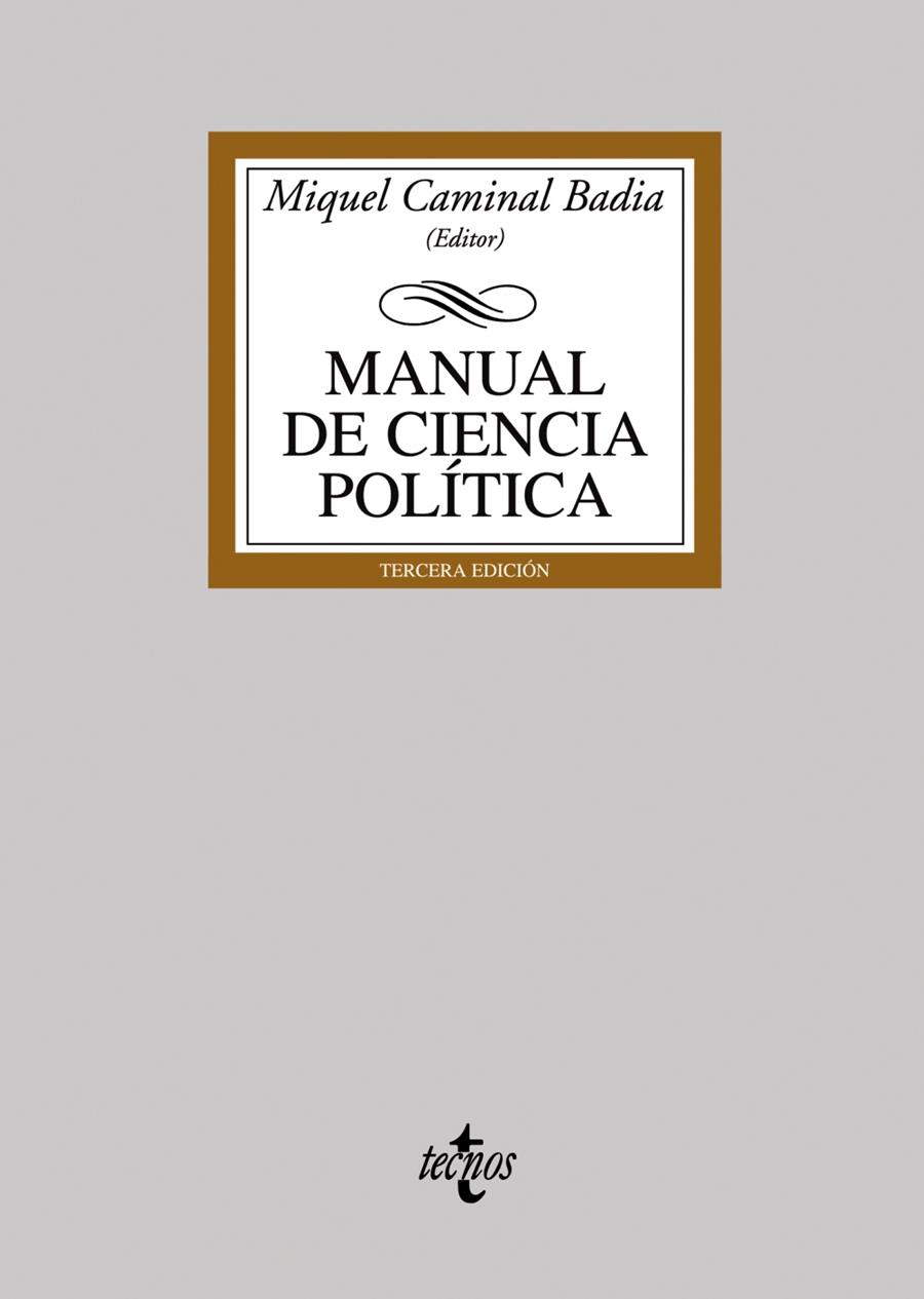 MANUAL DE CIENCIA POLITICA | 9788430944392 | CAMINAL BADIA, MIGUEL | Galatea Llibres | Llibreria online de Reus, Tarragona | Comprar llibres en català i castellà online