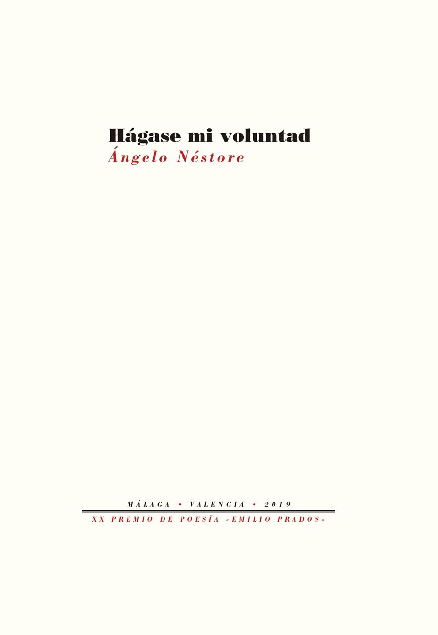 HÁGASE MI VOLUNTAD | 9788418178054 | NÉSTORE, ÁNGELO | Galatea Llibres | Llibreria online de Reus, Tarragona | Comprar llibres en català i castellà online