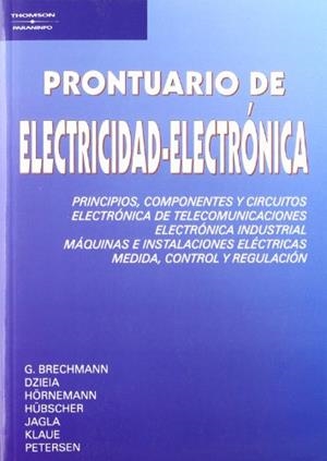 PRONTUARIO DE ELECTRICIDAD-ELECTRONICA   (DIP) | 9788428322256 | BRECHMANN, G. | Galatea Llibres | Librería online de Reus, Tarragona | Comprar libros en catalán y castellano online
