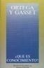 QUÉ ES CONOCIMIENTO? | 9788420641256 | ORTEGA Y GASSET, JOSE | Galatea Llibres | Llibreria online de Reus, Tarragona | Comprar llibres en català i castellà online