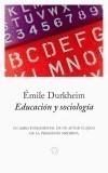 EDUCACION Y SOCIOLOGIA | 9788483075630 | DURKHEIM, EMILE | Galatea Llibres | Llibreria online de Reus, Tarragona | Comprar llibres en català i castellà online