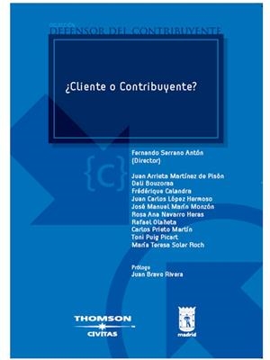 CLIENTE O CONTRIBUYENTE 1ª ED | 9788447031207 | SERRANO ANTON, FERNANDO | Galatea Llibres | Librería online de Reus, Tarragona | Comprar libros en catalán y castellano online