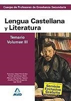 LENGUA CASTELLANA Y LITERATURA TEMARIO VOL.3 PROF SECUNDARIA | 9788466583503 | AA.VV | Galatea Llibres | Librería online de Reus, Tarragona | Comprar libros en catalán y castellano online