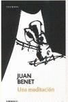 UNA MEDITACION | 9788497934695 | BENET, JUAN | Galatea Llibres | Llibreria online de Reus, Tarragona | Comprar llibres en català i castellà online