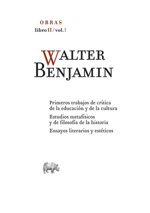 WALTER BENJAMIN OBRAS, LIBRO 2, VOL.1 | 9788496258914 | BENJAMIN, WALTER | Galatea Llibres | Llibreria online de Reus, Tarragona | Comprar llibres en català i castellà online