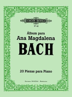 ALBUM PARA ANA MAGDALENA BACH 20 PIEZAS PARA PIANO | 9788480203562 | Galatea Llibres | Llibreria online de Reus, Tarragona | Comprar llibres en català i castellà online