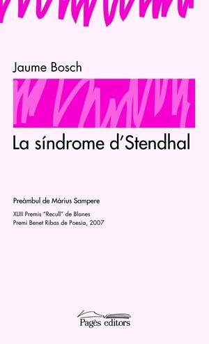 SINDROME D'STENDHAL, EL | 9788497795845 | BOSCH, JAUME | Galatea Llibres | Llibreria online de Reus, Tarragona | Comprar llibres en català i castellà online