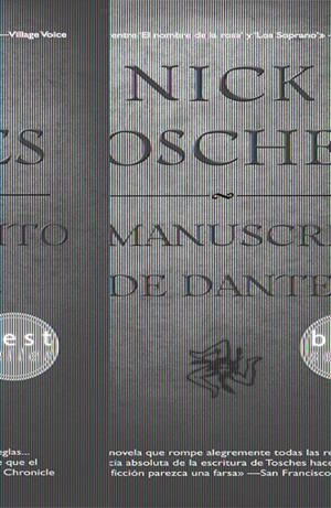 MANUSCRITO DE DANTE, EL | 9788498003932 | TOSCHES, NICK | Galatea Llibres | Librería online de Reus, Tarragona | Comprar libros en catalán y castellano online