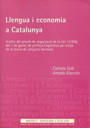 LLENGUA I ECONOMIA A CATALUNYA | 9788472835740 | AAVV | Galatea Llibres | Librería online de Reus, Tarragona | Comprar libros en catalán y castellano online