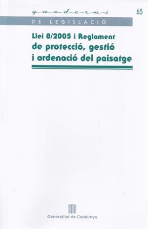 LLEI 8/2005 I REGLAMENT DE PROTECCIO | 9788439372523 | Galatea Llibres | Librería online de Reus, Tarragona | Comprar libros en catalán y castellano online