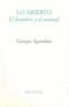 ABIERTO, LO | 9788481916737 | AGAMBEN, GIORGIO | Galatea Llibres | Llibreria online de Reus, Tarragona | Comprar llibres en català i castellà online
