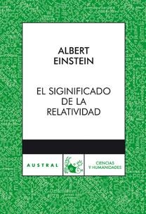 SIGNIFICADO DE LA RELATIVIDAD, EL | 9788467029710 | EINSTEIN, ALBERT | Galatea Llibres | Llibreria online de Reus, Tarragona | Comprar llibres en català i castellà online