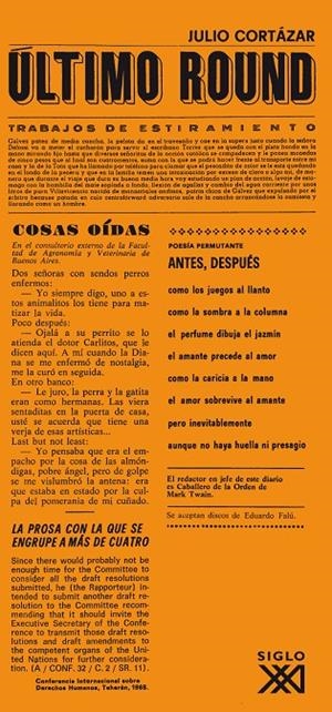 ÚLTIMO ROUND. TOMO I | 9788432313554 | CORTAZAR, JULIO | Galatea Llibres | Librería online de Reus, Tarragona | Comprar libros en catalán y castellano online