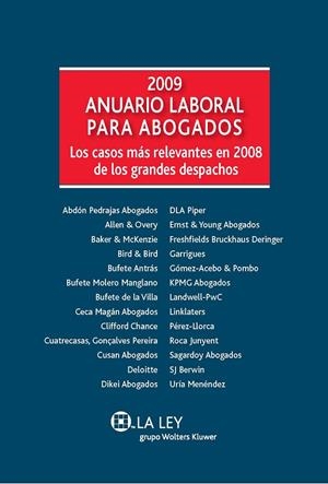 ANUARIO LABORAL PARA ABOGADOS 2009 | 9788481262537 | DEL REY SALVADOR | Galatea Llibres | Llibreria online de Reus, Tarragona | Comprar llibres en català i castellà online
