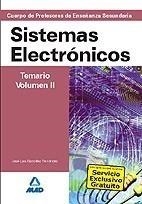 SISTEMAS ELECTRÓNICOS. TEMARIO 2. PROFESORES SECUNDARIA | 9788466581813 | GONZALEZ FERNANDEZ, JOSE LUIS | Galatea Llibres | Librería online de Reus, Tarragona | Comprar libros en catalán y castellano online