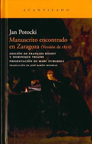 MANUSCRITO ENCONTRADO EN ZARAGOZA (VERSION DE 1810) | 9788492649266 | POTOCKI, JAN | Galatea Llibres | Llibreria online de Reus, Tarragona | Comprar llibres en català i castellà online