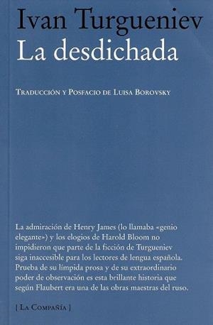DESDICHADA, LA | 9788483930496 | TURGUENEV, IVAN SERGUEEVICH | Galatea Llibres | Llibreria online de Reus, Tarragona | Comprar llibres en català i castellà online