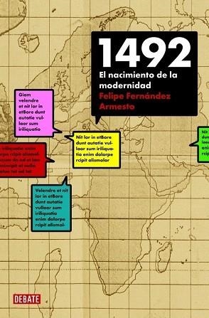 1492, EL NACIMIENTO DE LA MODERNIDAD | 9788483068588 | FERNANDEZ-ARMESTO, FELIPE | Galatea Llibres | Librería online de Reus, Tarragona | Comprar libros en catalán y castellano online