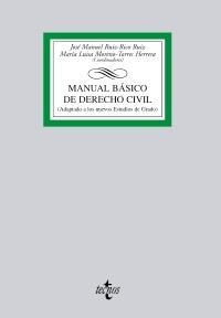 MANUAL BÁSICO DE DERECHO CIVIL | 9788430951888 | RUIZ-RICO RUIZ, JOSÉ MANUEL/MORENO-TORRES HERRERA, MARÍA LUISA/SILLERO CROVETTO, BLANCA/ARIAS DÍAZ,  | Galatea Llibres | Llibreria online de Reus, Tarragona | Comprar llibres en català i castellà online