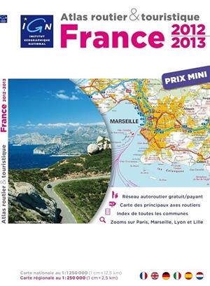 FRANCE 2011 ATLAS PRIX MINI 1:250.000 -IGN | 9782758516996 | Galatea Llibres | Librería online de Reus, Tarragona | Comprar libros en catalán y castellano online