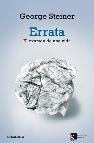 ERRATA | 9788499088204 | STEINER, GEORGE | Galatea Llibres | Librería online de Reus, Tarragona | Comprar libros en catalán y castellano online