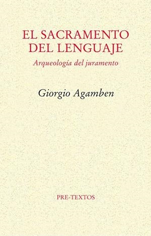 SACRAMENTO DEL LENGUAJE, EL | 9788415297246 | AGAMBEN (ITALIANO), GIORGIO | Galatea Llibres | Librería online de Reus, Tarragona | Comprar libros en catalán y castellano online