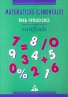 MATEMATICAS ELEMENTALES PARA OPOSICIONES | 9788486526061 | PALOMO NAVARRO, MARIBEL | Galatea Llibres | Librería online de Reus, Tarragona | Comprar libros en catalán y castellano online