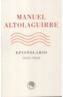 EPISTOLARIO, 1925-1959 | 9788495078421 | ALTOLAGUIRRE, MANUEL (1905-1959) | Galatea Llibres | Llibreria online de Reus, Tarragona | Comprar llibres en català i castellà online