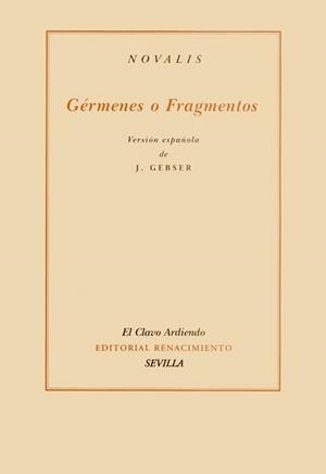 GERMENES O FRAGMENTOS | 9788484721628 | NOVALIS | Galatea Llibres | Librería online de Reus, Tarragona | Comprar libros en catalán y castellano online