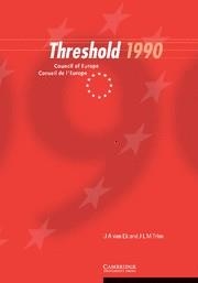 THRESHOLD 1990. COUNCIL OF EUROPE | 9780521567060 | VAN EK, J.A, IRIM, J.L.M. | Galatea Llibres | Llibreria online de Reus, Tarragona | Comprar llibres en català i castellà online