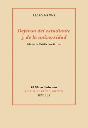 DEFENSA DEL ESTUDIANTE Y DE LA UNIVERSIDAD | 9788484726463 | SALINAS, PEDRO | Galatea Llibres | Llibreria online de Reus, Tarragona | Comprar llibres en català i castellà online