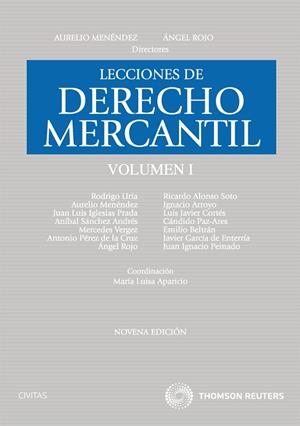LECCIONES DE DERECHO MERCANTIL VOL I ED 2011 | 9788447036363 | MENENDEZ MENENDEZ, AURELIO | Galatea Llibres | Llibreria online de Reus, Tarragona | Comprar llibres en català i castellà online