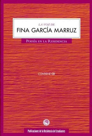 VOZ DE FINA GARCÍA MARRUZ | 9788493886035 | GARCÍA MARRUZ, FINA | Galatea Llibres | Librería online de Reus, Tarragona | Comprar libros en catalán y castellano online