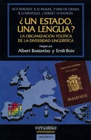 ¿UN ESTADO, UNA LENGUA? | 9788480630535 | MACKEY, W.F. | Galatea Llibres | Librería online de Reus, Tarragona | Comprar libros en catalán y castellano online